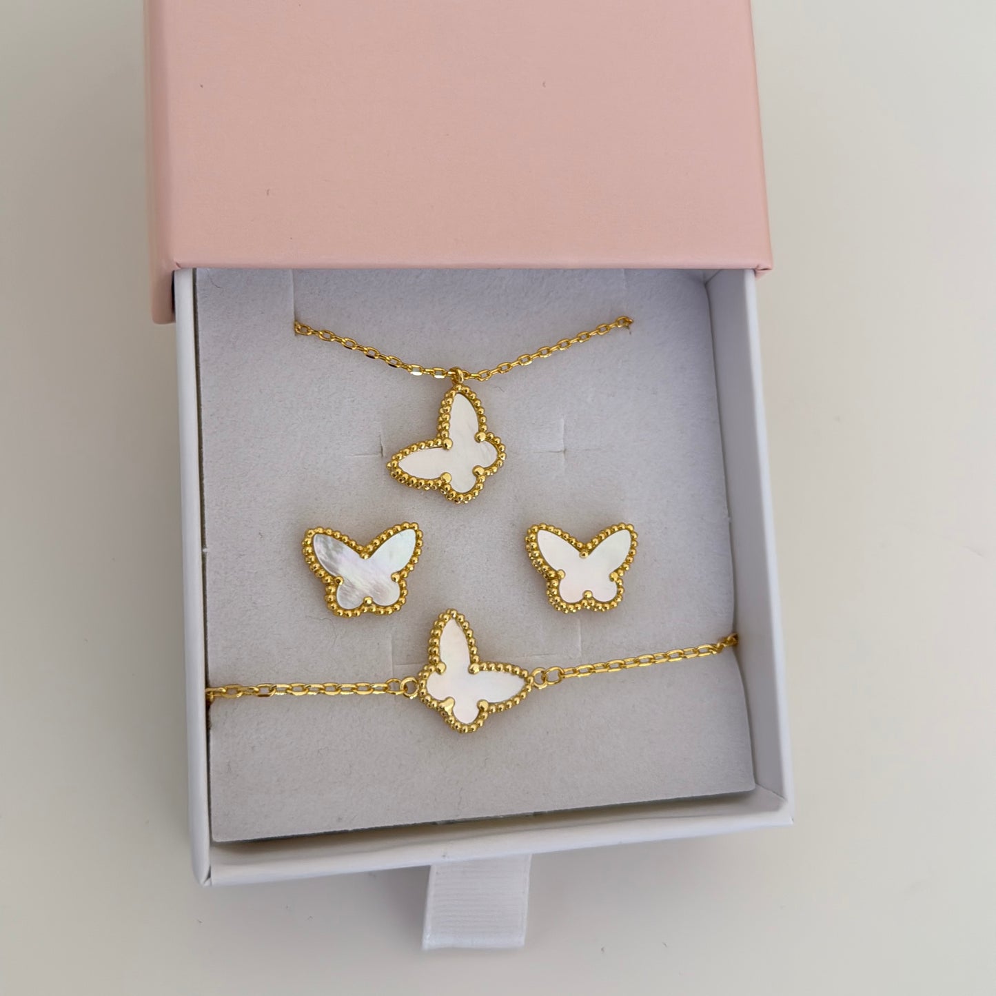 Butterfly White Pearl Jewels