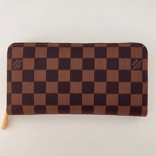 Brown Checkers Wallet